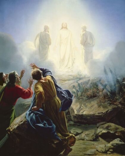Gemälde "Verklärung Jesu Christi" (1872) von Carl Bloch. Wikipedia, gemeinfrei